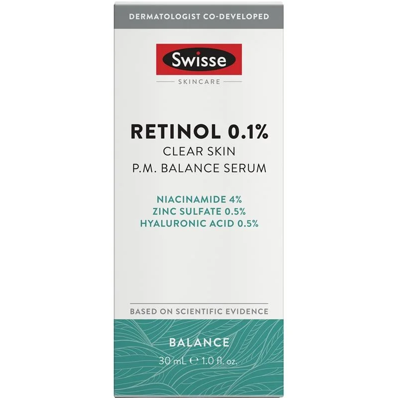 Swisse 0.1%视黄醇净肤平衡精华（30ml）